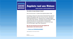 Desktop Screenshot of essener-wohnungsboerse.de